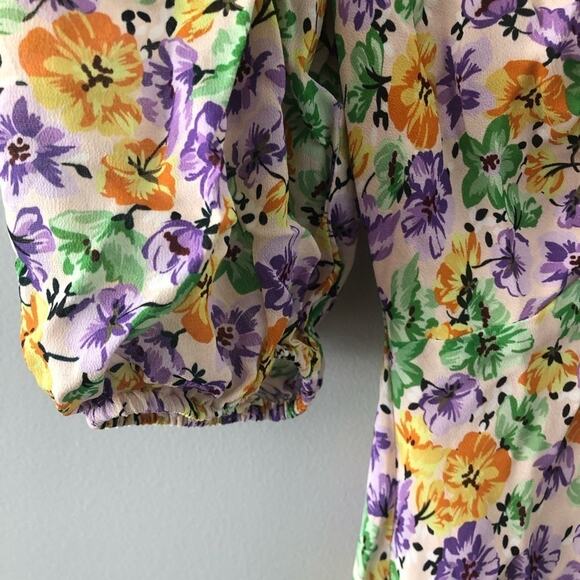 Nicholas Danielle Midi Dress in Whistledown Floral Print - Picture 5 of 10